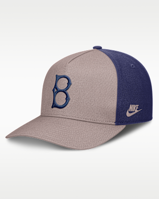 Мужские Brooklyn Dodgers Cooperstown Rise Nike MLB A-Frame Adjustable Hat