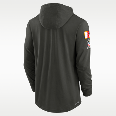 Miami Dolphins Salute to Service Sideline Men’s Nike Dri-FIT NFL Long-Sleeve Hooded Top
