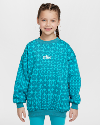 Детский свитшот Nike Sportswear Club Fleece Big Kids' (Girls') Oversized Crew-Neck