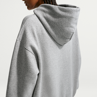Nike Studio Fleece Orta Kalınlıkta Fermuarlı Oversize Kapüşonlu Kadın Sweatshirt'ü görsel 2