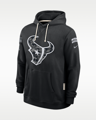 Мужское худи Houston Texans Salute to Service Sideline Nike Dri-FIT NFL Pullover Hoodie