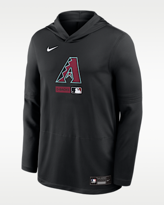 Arizona Diamondbacks Authentic Collection Men's Nike Dri-FIT MLB Long-Sleeve Hooded Top