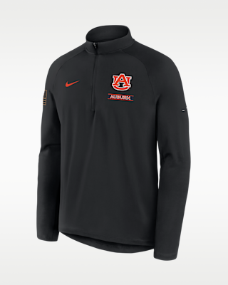 Мужские Auburn 2026 Military Appreciation Stride Nike Dri-FIT College 1/2-Zip Long-Sleeve Top