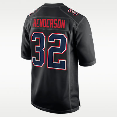 Jersey Nike de la NFL Game Fashion para hombre TreVeyon Henderson New England Patriots Super Bowl LX