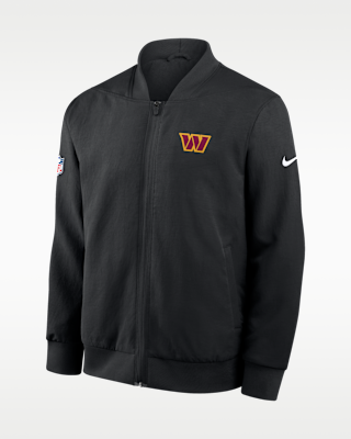 Мужская куртка Washington Commanders Sideline Nike NFL Full-Zip Bomber
