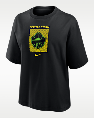 Женская футболка Seattle Storm Nike WNBA Boxy