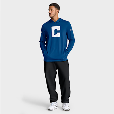 Indianapolis Colts Option Read Men's Nike Dri-FIT NFL Long-Sleeve Hooded Top