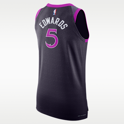 Jersey Nike Dri-FIT ADV de la NBA Authentic para hombre Anthony Edwards Minnesota Timberwolves City Edition
