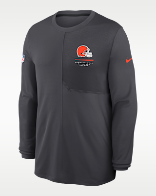 Мужские  Cleveland Browns Sideline Coach Nike Dri-FIT NFL Long-Sleeve Top