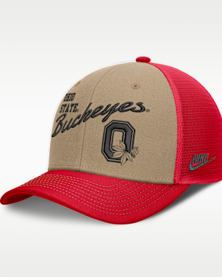 Женские  Ohio State Legacy Rise Nike Dri-FIT College Trucker Adjustable Hat