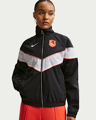 Женская куртка Chelsea FC Windrunner Nike Soccer UV Woven Full-Zip для бега