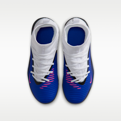 Tacos de fútbol para pasto sintético (turf) para niños grandes Nike Jr. Phantom 6 High Club