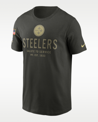 Мужская футболка Pittsburgh Steelers Salute to Service Sideline Primary Edge Nike Dri-FIT NFL