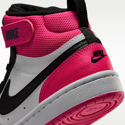 Nike Court Borough Mid 2 Tenis para niños de preescolar