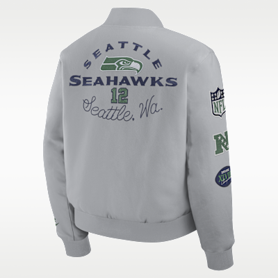 Seattle Seahawks Rivalries Collection Men's Nike NFL Full-Snap Varsity Jacket