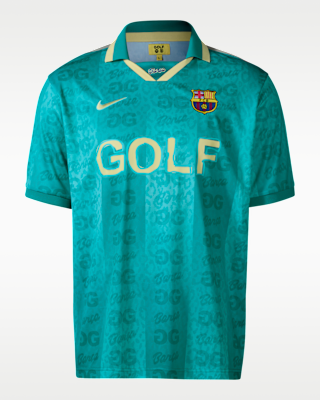 Мужские шорты FC Barcelona x GOLF WANG Nike Dri-FIT Short-Sleeve Soccer Top