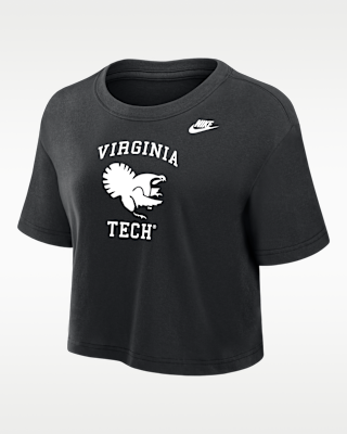 Женская футболка Virginia Tech Hokies Nike Dri-FIT Cropped