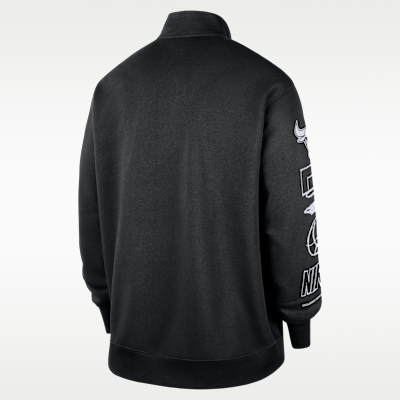 Chicago Bulls Courtside Nike NBA Club Oberteil mit Halbreißverschluss für Herren