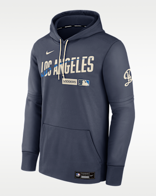 Мужское худи Los Angeles Dodgers Authentic Collection City Connect Nike Therma MLB Pullover Hoodie