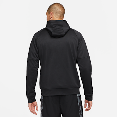 Nike Therma Tam Boy Fermuarlı Therma-FIT Erkek Fitness Üstü görsel 2