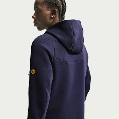 Nike FC Barcelona Tech Fleece Windrunner Nike Tam Boy Fermuarlı Erkek Kapüşonlu Futbol Üstü görsel 2
