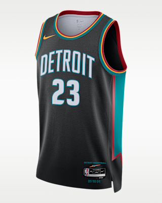 Мужские джерси Jaden Ivey Detroit Pistons City Edition Nike NBA Swingman Jersey