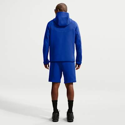 Nike Paris Saint-Germain Tech Fleece Windrunner Nike Tam Boy Fermuarlı Erkek Kapüşonlu Futbol Üstü görsel 5