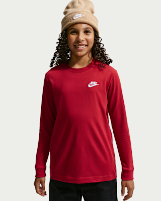 Детская футболка Nike Sportswear Big Kids' Long-Sleeve