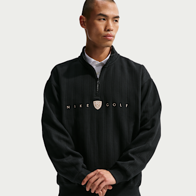 나이키 페어웨이 프레쉬 남성 써마 핏 오버사이즈 하프집 골프 탑