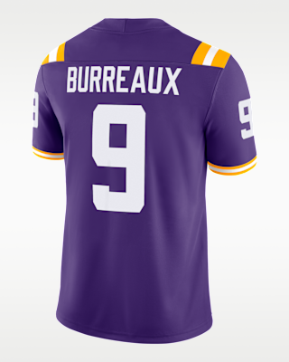 Мужские джерси Joe Burrow LSU Men’s Nike Dri-FIT College Game Jersey
