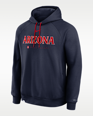Мужское худи Arizona Courtside Basketball Practice Nike Dri-FIT Pullover Hoodie для баскетбола