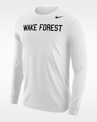 Мужская футболка Wake Forest Demon Deacons Nike Football Long-Sleeve для футбола