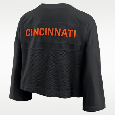 Cincinnati Bengals Wide Receiver Jersey Fashion Women's Nike Dri-FIT NFL Cropped Top