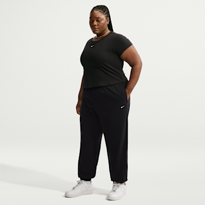 Nike Studio Fleece Orta Ağırlıklı Oversize Yüksek Belli Dar Paçalı Kadın Eşofman Altı