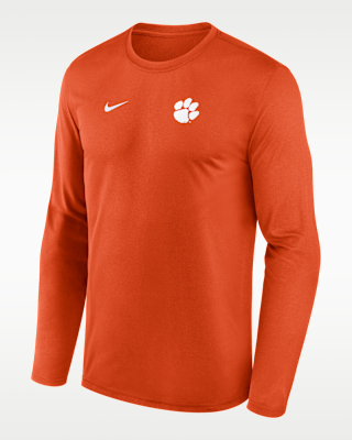 Мужская футболка Clemson Sideline Legend Small Logo Nike Dri-FIT College Long-Sleeve