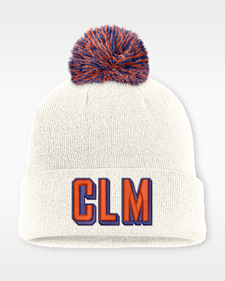 Женские Clemson Peak Nike College Cuffed Beanie