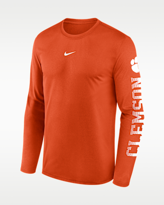 Мужская футболка Clemson Primetime Stack Legend Nike Dri-FIT College Long-Sleeve