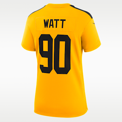 Jersey Nike de la NFL Game para mujer de T.J. Watt de los Pittsburgh Steelers