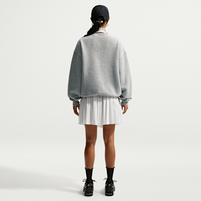 Nike Studio Fleece Orta Kalınlıkta Oversize Crew Kadın Sweatshirt'ü görsel 5