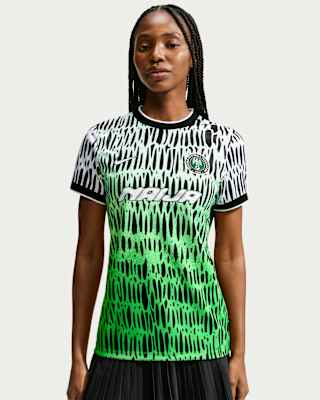 Женские шорты Nike x Nigeria x Slawn Dri-FIT Short-Sleeve Soccer Top