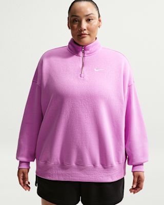 Женские  Nike Sportswear Phoenix Fleece Over-Oversized 1/4-Zip (Plus Size)