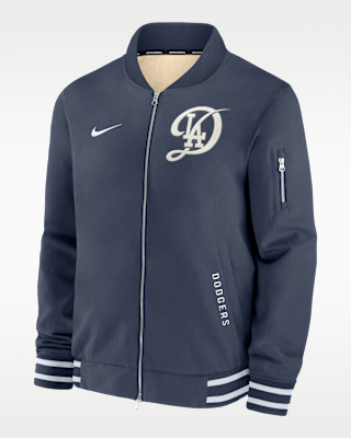 Мужская куртка Los Angeles Dodgers Authentic Collection City Connect Nike MLB Full-Zip Bomber