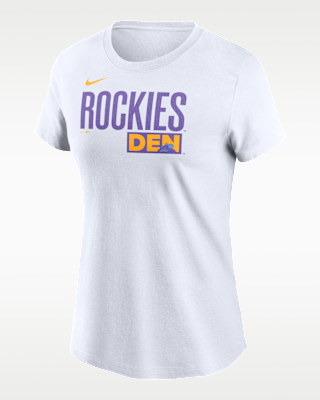 Женская футболка Colorado Rockies City Connect Wordmark Nike MLB