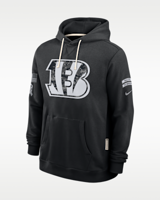 Мужское худи Cincinnati Bengals Salute to Service Sideline Nike Dri-FIT NFL Pullover Hoodie