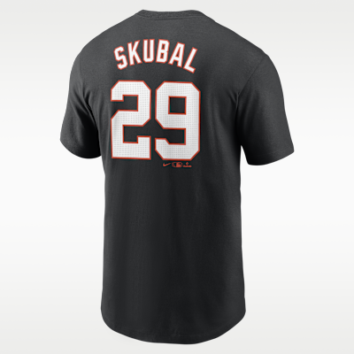 Playera Nike de la MLB para hombre Tarik Skubal Detroit Tigers Fuse