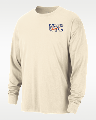 Мужская футболка NYC Knicks Essential City Edition Nike NBA Long-Sleeve