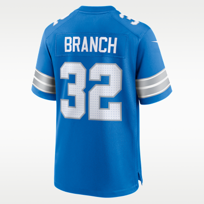 Brian Branch Detroit Lions Men's Nike NFL Game Football Jersey