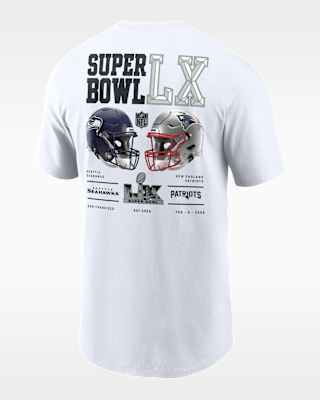 Мужская футболка Super Bowl LX Bound Dueling Nike NFL