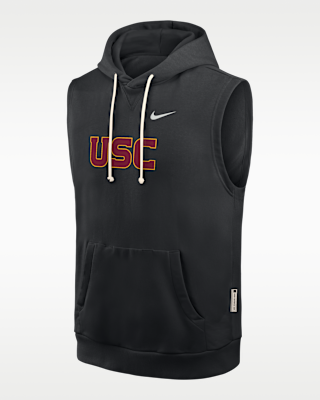 Мужское худи USC Sideline Nike Dri-FIT College Sleeveless Pullover Hoodie