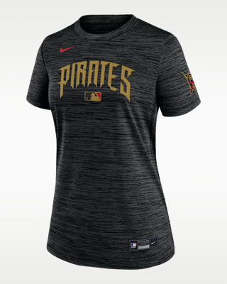 Женская футболка Pittsburgh Pirates Authentic Collection City Connect Velocity Nike Dri-FIT MLB